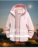 Chaquetas de diseño personalizado para mujer, chaqueta cortavientos transpirable, ropa deportiva impermeable funcional para exteriores, ropa de mujer
