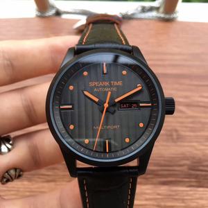 Personalized Stainless Steel Belt Style Men's Automatic Mechanical <b>Watch</b> Black Orange Super Cool Mid <b>Watch</b> - Product Image 2