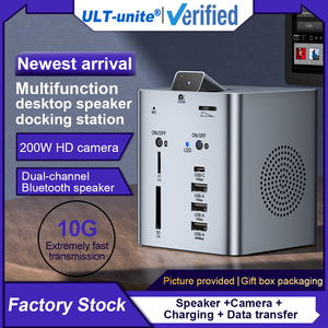 Ult-đoàn kết tùy chỉnh dọc <span class=keywords><strong>Docking</strong></span> Station Loa di động không dây USB Hub với Camera HD cho dòng sống - Product Image 2