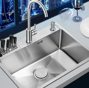 Stainless Steel Kitchen <b>Sink</b> 20”x15” <b>Small</b> Single Bowl for Apartment - Product Image 4