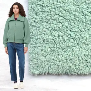 China manufacturer kids fleece fabric custom 100% polyester knitted sherpa fleece fabric