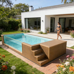 Piscine hors sol épaissie, durable, pour toute la famille, idéale pour le jardin. - Product Image 4