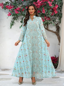 Abito Formale Indiano Pakistano in Seta Blu per Donna, Lehenga Choli Semi-Cucito per Feste - Product Image 1