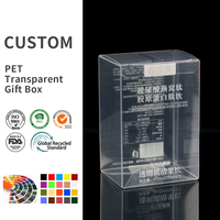 Boîte en plastique transparente anti-rayures, personnalisée et imprimée, pour l'affichage de produits de beauté et de compléments alimentaires, emballage durable