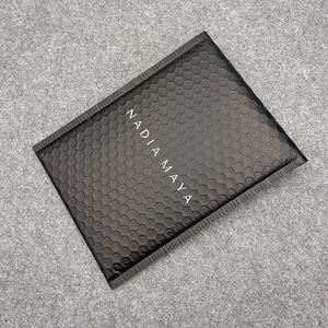 Черные поли-пузырчатые конверты с индивидуальным принтом, самозапечатывающиеся, Сыпучие, мягкие поставки, упаковочные материалы, конверты, сумки - Product Image 5