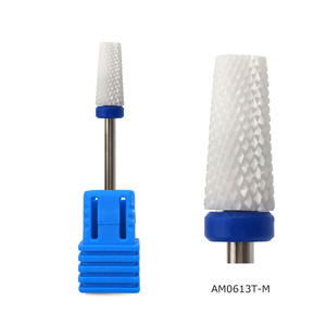 HYTOOS Bianco di Ceramica Tepered <span class=keywords><strong>Nail</strong></span> Drill Bits 3/32 "di Ceramica Rotary Burr Manicure Punte <span class=keywords><strong>Nail</strong></span> Drill Accessori Fresa Strumento - Product Image 5