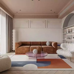 Handmade Hiện Đại Tím Acrylic Vòng Bàn Cà Phê Thiết Lập Thanh Lịch Tổ Bàn Bên Cho Phòng Khách <span class=keywords><strong>Sofa</strong></span> Đồ Nội Thất Nhà - Product Image 6