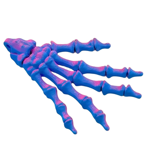 Llavero de mano articulada de esqueleto impreso en 3D de material PLA, juguete antiestrés de Halloween, adorno para bolso, decoración de escritorio, regalo para mayores de 7 años - Product Image 1