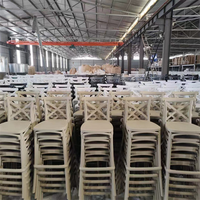 Chaise en plastique Chiavari à dossier croisé, prix d'usine en gros, pour mariages, événements, hôtels, banquets, salles à manger, parcs et bars