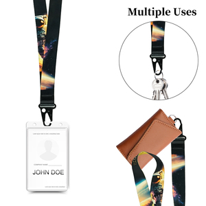 Hot Selling Nylon <b>Lanyard</b> Silkscreen <b>Polyester</b> Badge Reel <b>Lanyard</b> With Metal Buckle - Product Image 5