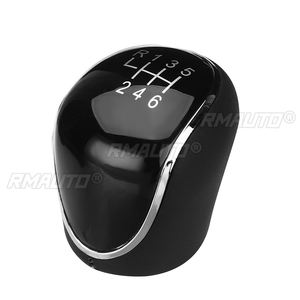 Poignée de levier de vitesses en cuir pour Ford C-Max Focus Mk2 Mk3 Grand C-Max Galaxy Kuga Transit Connect Custom S-Max Headball Noir - Product Image 2