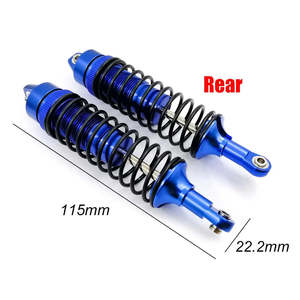 Amortiguador de aleación de aluminio ensamblado Full Metal Big Bore Shocks delantero y trasero para Traxxas 1/10 Slash 4x4 RC Car Truck Acc - Product Image 5