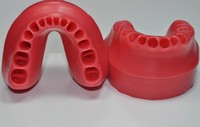 Articulador de Modelo Tipodonto de Resina y Acero Inoxidable con 6 Aros de Cera, Ajustable por Calor, para Entrenamiento de Ortodoncia y Uso en Laboratorio Dental