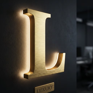 Letreros Retroiluminados Personalizados <span class=keywords><strong>de</strong></span> <span class=keywords><strong>Acero</strong></span> <span class=keywords><strong>Inoxidable</strong></span> para Negocios, Letreros 3D con Letras, Letrero LED con Logotipo, Letrero LED para Fachada <span class=keywords><strong>de</strong></span> Tienda, Letrero <span class=keywords><strong>de</strong></span> Canal LED para Exteriores - Product Image 6