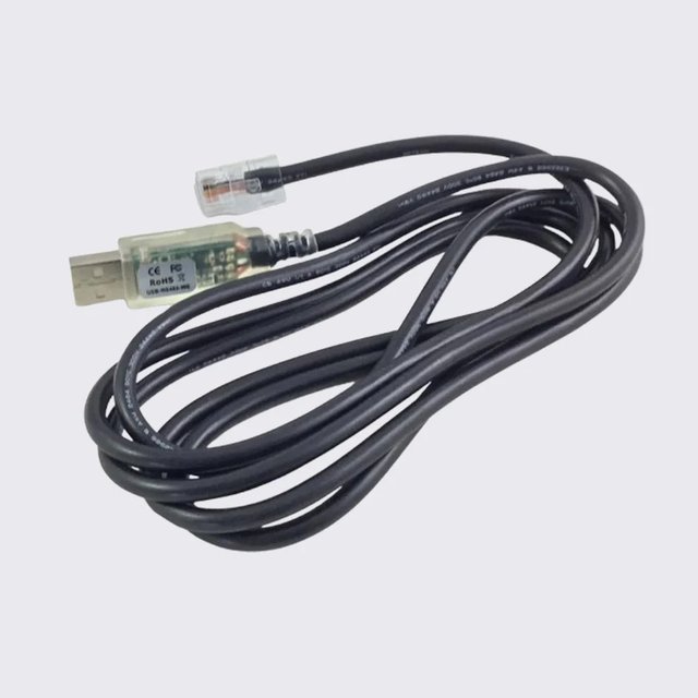 Adelsystem RJUSB280 USB to RJ45 Communication Cable Cat 5 Copper Stranded 8 Conductor