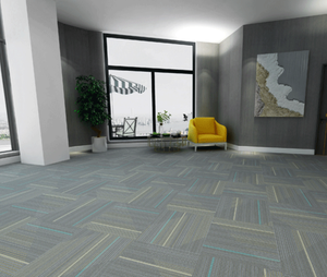 Dalles de moquette auto-adhésives en PP écologiques antidérapantes à poils moyens pour usage domestique - Product Image 4