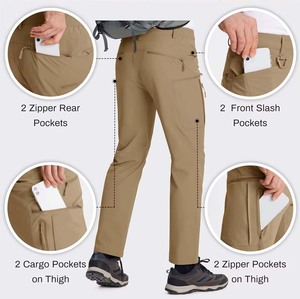 Produttore di Abbigliamento, <span class=keywords><strong>Pantaloni</strong></span> Tattici da <span class=keywords><strong>Uomo</strong></span> Multi-tasche, <span class=keywords><strong>Pantaloni</strong></span> Leggeri da Esterno, <span class=keywords><strong>Pantaloni</strong></span> Estivi da Pesca ad Asciugatura Rapida - Product Image 3
