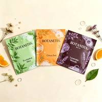 Sachet d'échantillon de savon liquide écologique vert foncé mat 10 ml avec encoche de déchirement et thermoscellage, emballage cosmétique personnalisé