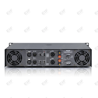 Amplificateur de puissance 2 canaux de classe H à haute fiabilité, boîtier métallique, taille 2U, durable et portable pour système audio commercial