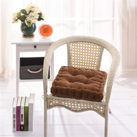 Coussin de siège extra épais et doux 40*40cm, portable, lavable en machine, pour intérieur, extérieur, voiture, bureau, une place