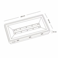 Batterie betriebenes Notausgang licht Not licht ip65