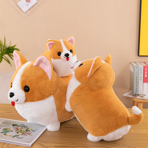 Venta al por mayor <span class=keywords><strong>de</strong></span> peluches: Adorable perro Corgi con bufanda, almohada <span class=keywords><strong>de</strong></span> perro, juguetes <span class=keywords><strong>de</strong></span> peluche personalizados para niños - Product Image 3