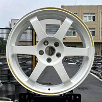 Jantes en alliage forgé Borui style TE37, jantes de course sportives JDM, 5x112 5x114.3 15 16 17 18 19 20 pouces pour Civic Type R 370Z GR86 Supra