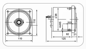 Indicateur de position de gouvernail marin FD-7B DC18-32V 45 1.0 Sans interférence de fréquence -20~60°C 110x110mm Emballé en carton Garantie 1 an - Product Image 2