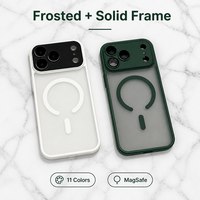Étui de téléphone de luxe en TPU et PC givré magnétique avec paillettes pour S24 S25 S26 Ultra, antichoc, fin et anti-poussière