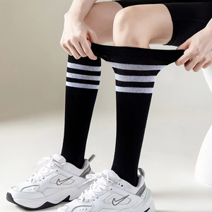 Unisex Student Pupil Kids Striped Over <b>Knee</b> Long Sports <b>Socks</b> Soccer Baseball Football Stockings for Girl Boys <b>High</b> Quality - Product Image 6