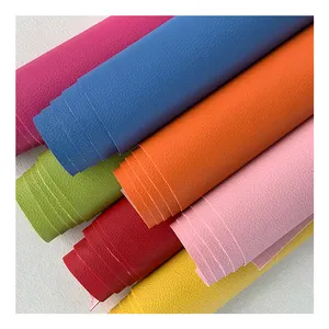 Highest Quality Soft Litchi Grain Pvc Artificial Leather Roll synthetic pvc vinyl fabric