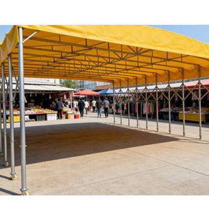 Toldo Plegable Eléctrico Móvil de PVC Impermeable para Carpa de Almacén Desplegable - Product Image 1
