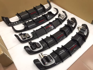 Phù hợp với Audi A3 <span class=keywords><strong>A4</strong></span> A5 Q3 A6 A7 A8 Q7 Q8 nâng cấp độ chế tạo RS3 RS4 RS5 RS6 RS7 RSQ7 RSQ8 cản sau body kit - Product Image 6