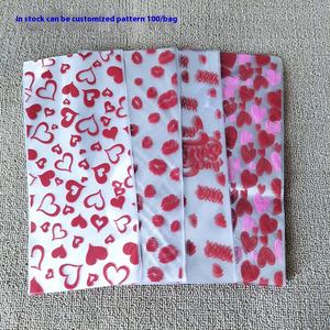 Couleur OPP Poche Plate En Plastique <span class=keywords><strong>Transparent</strong></span> BOPP Cellophane Sac D'emballage pour Bonbons Sucre Gelée-Série <span class=keywords><strong>Amazon</strong></span> Saint Valentin - Product Image 1