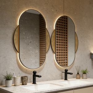 <span class=keywords><strong>Specchio</strong></span> Intelligente LED con Schermo Touch, Moderno Ovale <span class=keywords><strong>da</strong></span> Parete, Impermeabile IP44 per Hotel, Bagno e <span class=keywords><strong>Soggiorno</strong></span> - Product Image 6