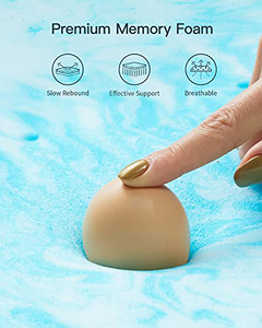 Ventilated <strong>Bed</strong> <strong>Topper</strong> Cooling Gel Infused <strong>Mattress</strong> Pad Memory Foam <strong>Mattress</strong> <strong>Topper</strong> for Pressure Relief - Product Image 3
