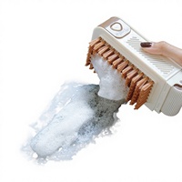 Distributeur de savon 3-en-1 écologique et brosses à lessive/à récurer pour le nettoyage des vêtements et des chaussures