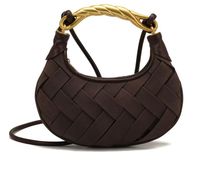 Sac à main en cuir PU tressé noué sans bretelles avec fermeture éclair, étanche, capacité 1-2L, pour femme, collection Fine Era 2026
