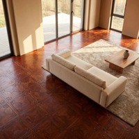 Parquet stratifié 15 mm d'épaisseur, installation par clipsage pour salon et décoration intérieure, vente en gros