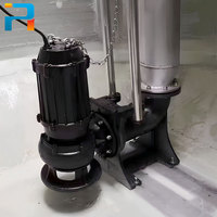 Bomba sumergible de lodos y aguas residuales Kaiyue de alta calidad WQ 4kW 380V para tratamiento de aguas residuales, elevación de 50m, para limpieza de ríos y aguas residuales