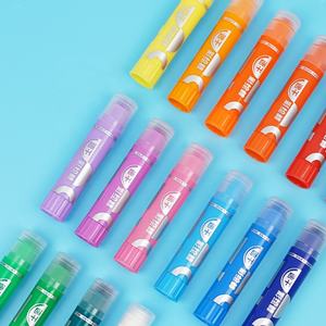 Non toxique Lisse et Séchage Rapide 24 couleurs Lavable Solide Tempera Bâtons de Peinture Crayons Lavables pour Enfants et Étudiants - Product Image 4