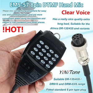 Micrófono con Cable EMS-<span class=keywords><strong>57</strong></span>, Metálico, con Cancelación de Ruido, Patrón Cardioide, Portátil, Compatible con ALINCO DR-620/635/430/435/135 para Auto - Product Image 5