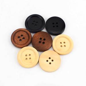 Deepeel BP003 11-15Mm Tự Làm Áo Len Áo Khoác Phụ Kiện May Mặc Nút Gỗ Tròn 4 Lỗ Tự Nhiên - Product Image 2