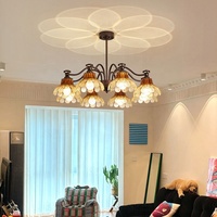 Vente en gros de lampes suspendues, abat-jour en forme de fleurs, lustres, lampes pendantes pour la décoration de la maison, salon, chambre, hôtel, restaurant, bar