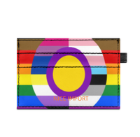 LGBTQIA Rainbow Super Slim Doppelseitig bedruckter Kartenhalter, tragbarer Kreditkartenhalter aus PU-Leder für Männer und Frauen