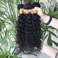 Vente en gros de mèches de cheveux humains brésiliens Remy, ondulés, de 8 à 30 pouces, couleur naturelle, double épaisseur, pour femmes noires