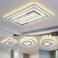 Éclairage de chambre à coucher carré rond Simple Smart Led acrylique led plafonniers d'intérieur modernes pour le salon