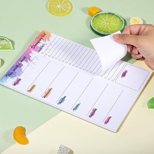 Bloc-notes magnétique souple à haute viscosité, plans quotidiens, <span class=keywords><strong>ligne</strong></span> facile à déchirer, bloc-notes personnalisable, promotion à chaud - Product Image 2