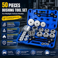 Kit d'outils universels pour l'extraction et l'installation de silentblocs de voiture, 50 pièces, en acier au carbone, extracteur et installateur de silentblocs de suspension, outils de réparation automobile
