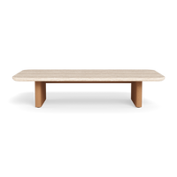 Table basse d'extérieur de haute qualité mobilier d'extérieur en bois de racine de teck et de bois